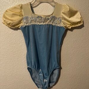 Blue/ cream ballet costume